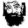 Icon self portrait ink print